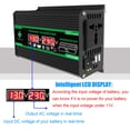 thumbnail image 4 of Inversor De Coche Inversor de coche de 12V a 220V/110V, transformador de voltaje de coche de 4000W, pantalla LCD USB Dual Sywqhk Accesorios para autos y motos, 4 of 6