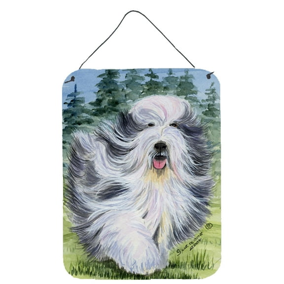 Caroline's Treasures SS8037DS1216 Bearded Collie Wall or Door Hanging Prints, 12x16, multicolor