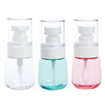 thumbnail image 1 of GOOHOCHY 3 botellas de spray vacías de plástico de 30 ml, dispensador de perfume y agua (transparentes, azul y rosa), 1 of 8