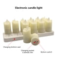 thumbnail image 4 of Paquete de 6 velas LED realistas recargables sin llama parpadeantes, 4 of 8
