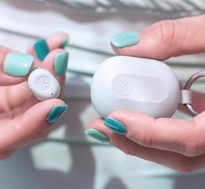 JLab JBuds Mini True Wireless Bluetooth Earbuds + Charging Case, Teal, IP55 Sweat and Dust Proof, Bluetooth Multipoint, Be Aware Audio, 3 EQ Sound Settings, Crystal Clear Calls