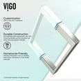 thumbnail image 5 of VIGO Ryland 60-inch Frameless Shower Door with .375-in. Clear Glass/Stainless Steel Hardware, 5 of 10
