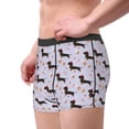 thumbnail image 3 of Wukai Dachshund Dog Puppy Print Men’s Underwear Breathable Boxer Briefs,&nbsp;Moisture Wicking & Breathable-X-Large, 3 of 7