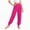 Hot Pink, variant on Girls Pants Solid Color Lightweight Yoga Sports Dance Fitness Drawstring Winter Pants 5-6 Years,Blue XZNPDUCQ
