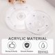 thumbnail image 4 of Uxcell 4 Pack Acrylic Lazy Susan Turntable, 5 Inch Clear Turntable Organizer Ball Bearing 360 Degree Rotating Tray for Spice Rack Table Cake Kitchen Pantry Decorating Bathrooms, 4 of 7