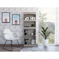 thumbnail image 5 of Miekor Furniture Simma Bookcase, Metal Hardware, Three Shelves, Double Door Cabinet -Light Gray 14126, 5 of 7