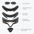 thumbnail image 5 of Face Cover Pad and Facial Interface Compatible with Meta Oculus Quest 3S, Replaceable Soft PU Leather Pad and Breathable Ice Silk Cotton, Air-Circulation Design Face Cover Accessories for Quest 3S, 5 of 8