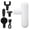 White, variant on Xirurus Mini Handheld Deep Tissue Percussion Massager Ultra Small Quiet 4 Speed Muscle Massage Gun for Athletes Pain Relief, Black (18x18x6 in / 45.7x45.7x15.2 cm)