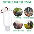 thumbnail image 4 of Porte-clés en Plastique Transparent de Voyage Bouteilles Étanches Contenants Vides Bouchon Rabattable 10 Pcs, 4 of 6