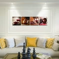 thumbnail image 4 of Canvas Wall Art For Kitchen Dining Room Wall Decor Wine Glass Wall Painting Still Life Wine Fruit Goblet Frame Wall Pictures Prints Artwork Bar Restaurant Decoration Home Decor 4 Piece Set, 4 of 6