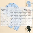 thumbnail image 3 of Toddler Boy Linen Set, Button Down Shirt & Pants Two-Piece, Long Sleeve Casual Matching Outfit For Boys Blue 5-6 Years, 3 of 8
