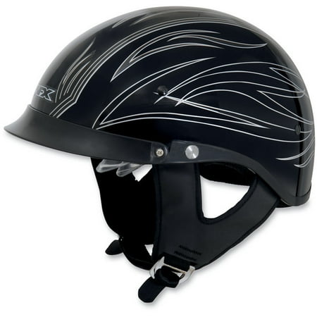 AFX FX-200 Pinstripes Half Helmet Gloss Silver