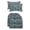 Ashmore Marine Blue, variant on RSH Décor Indoor Outdoor Set of 2 U-Shape Cushions Large and 2 Lumbar Pillows, Crestwood Marine Blue Leaves