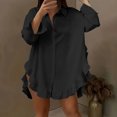 thumbnail image 1 of Aqestyerly Women's Flounce Hem Blouse - Spring Casual top with Ruffle Sleeve Detailing, 1 of 8
