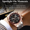 thumbnail image 6 of POEDAGAR Luxury Multi-Function Men's Quartz Watch Waterproof Luminous Chronograph Date Men's Watch Stainless Steel Quartz Men's Watch, 6 of 6