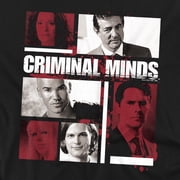 Criminal Minds Men's Character Boxes T-shirt X-Large Black