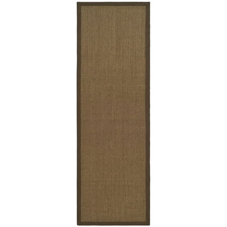SAFAVIEH Natural Fiber Forrester Border Sisal Runner Rug  Brown  2 6  x 6 Natural Fiber Rug Collection. Soft Sisal & Jute Area Rugs. The Natural Fiber Collection features a wonderful assortment of soft sisal area rugs as well as many other sustainable-fiber floor coverings for the home or office. Think coastal living and casual beach house style with rugs so classic they’ll even work in the city. Safavieh’s natural fiber rugs are soft underfoot  textural  natural in color and woven of sustainably-harvested sisal and sea grass  or biodegradable jute. Available in a wide choice of natural and designer colors  and sizes to fit any room  including hallway runners.
