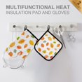 thumbnail image 4 of Yayeee Oven Mitts and Pot Holder Set of 2 Heat Resistant Kitchen Gloves Baking Hot Pad, Yellow Leaves, 4 of 5