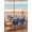 Navy, Indigo, White, variant on Outdoor Tablecloth with Umbrella Hole & Zipper, Yellow Starfish Coastal Round Tablecloth 54 Inch, Summer Beach Nautical Sea Ocean Patio Table Cover Waterproof Table Cloth for Picnic/Party