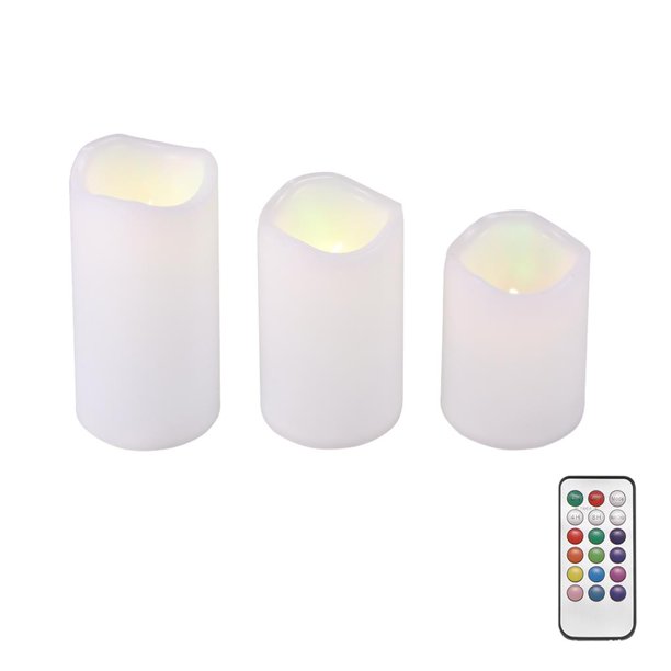 Vela Electrónica Con Control Remoto, Luz Led Con Temporizador, Vela Que Funciona Con Pilas Sin Llama Yuarrent HA022070-00
