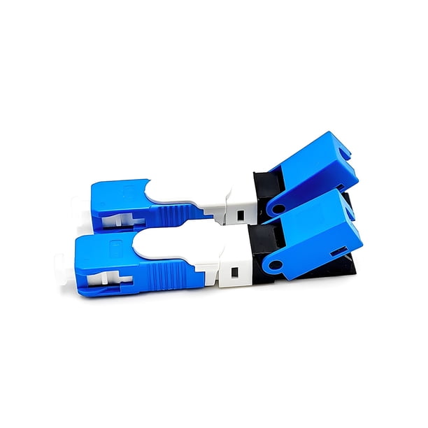 Methold 100 piezas 250-SC modo único fibra óptica conector rápido Internet Cable repuestos conectores adaptador electrónico Teléfono y Comunicación UPC