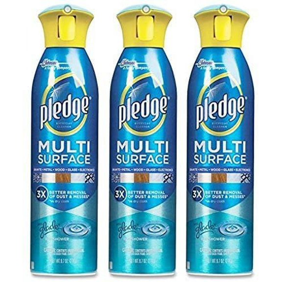Pledge Multi Surface Spray Cleaner - Rainshower Scent - 9.7 oz