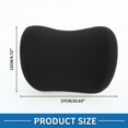 thumbnail image 3 of Almohada para el cuello de automóvil Unique Bargains, cojín para reposacabezas de asiento de automóvil, almohada para el cuello y la espalda, espuma viscoelástica de poliéster, color negro, 3 of 6