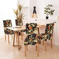 thumbnail image 6 of Parson Chair Covers,Floral Pattern Stretch Parsons Chair Slipcovers 4 Universal Removable Washable Chair Seat Covers Protector for Dining Room Kitchen Hotel, 6 of 6