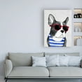 thumbnail image 3 of Trademark Fine Art 'Frenchie Summer Style' Canvas Art by Barruf, 3 of 3