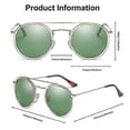 thumbnail image 2 of Sunglasses, polarized round sunglasses glasses circle retro sunglasses hippie specs sung, 2 of 3