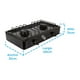 thumbnail image 5 of Parrilla a Gas Iusa 2 Quemadores Carper Negra, 5 of 8