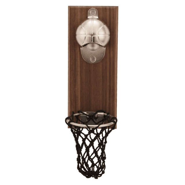 Ouvre-bouteille Style Basketball, Opération à une Main, Résistant à la Corrosion, Construction Durable, Installation Facile, Mural, Design Unique, Accessoires de Boisson, pour Tout Lieu