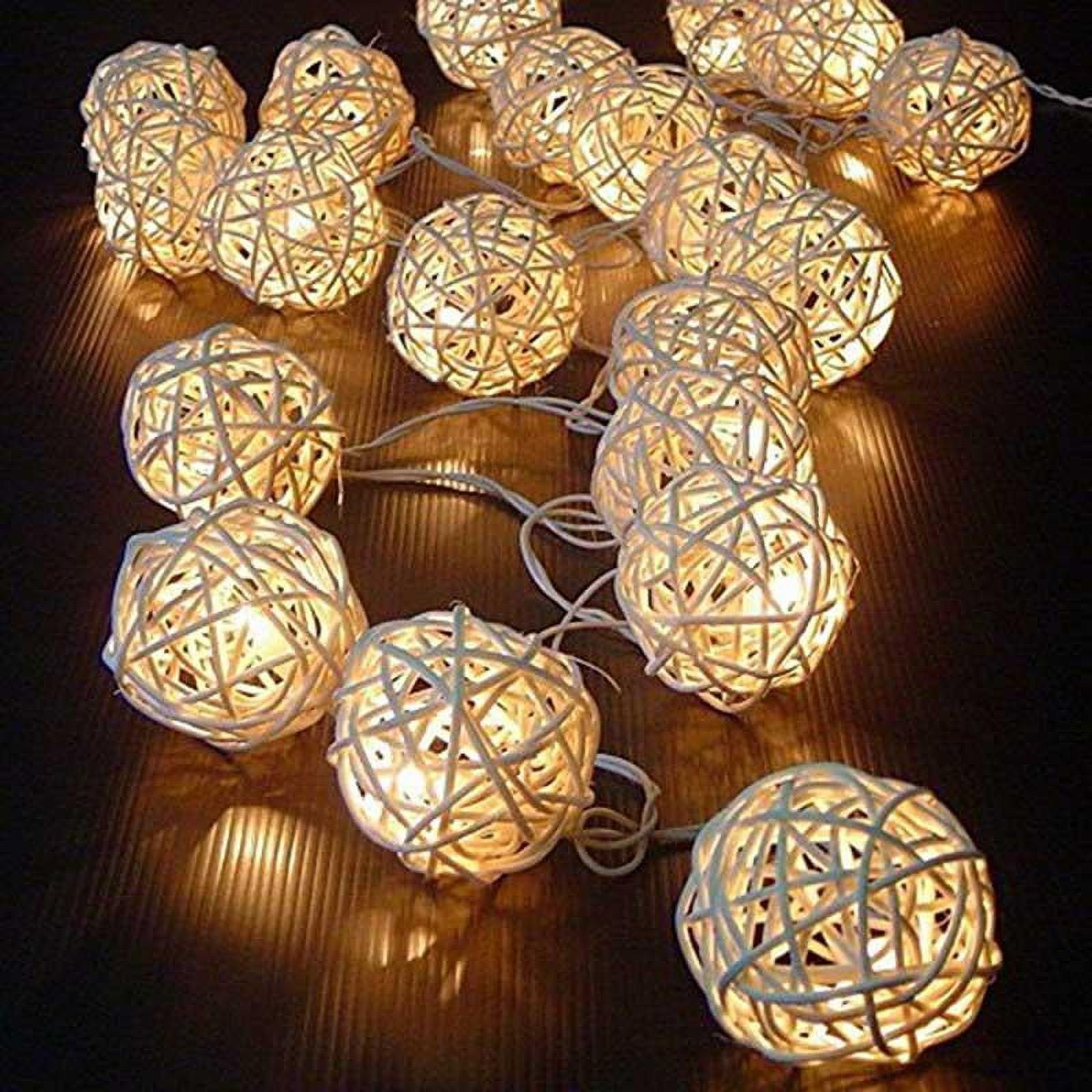 3 Ft LED String Lights with Cotton Ball Remote Control Christmas Party  Wedding, 1 - Kroger