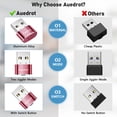 thumbnail image 4 of Ratón Jiggler AUEDROT Metal, 2 modos de movimiento USB-C, oro rosa, 4 of 7