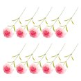 thumbnail image 2 of 10 Uds. De flores artificiales de clavel Bearachild ramo de regalo de flores falsas de una sola cabeza accesorios de fotografía para Decoración Rosa oscuro, 2 of 6