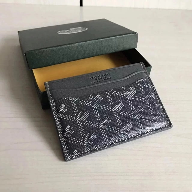 AAA + Top Goya goyard Dog Teeth Counter Fabric And Calfskin Ultra-Thin Style One Tarjetero 11 * 7.5