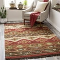 thumbnail image 3 of Mark&Day Wool Rugs, 9x13 Claudette Rustic Dark Brown Area Rug, Red Beige Brown Carpet for Living Room, Bedroom or Kitchen (9' x 13'), 3 of 6