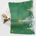 thumbnail image 6 of Yiaed Christmas Green Print Dog Blankets-Cat Blanket Washable for Couch Protection,Puppy Blanket, Soft Plush Reversible Throw Furniture Protector-Large, 6 of 8
