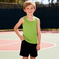 thumbnail image 4 of Paquete de 5 Camisetas Interiores de Verano para Niño, Camisetas sin Mangas para Niño, Cuello Redondo, Algodón Suave, Racerback, Multicolor, 12 Años, 4 of 8
