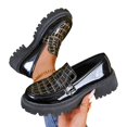 thumbnail image 5 of Willtoo Loafers Platform for Women Faux Patent Leather Anti Slip Chunky Heels Loafers Casual Slip-On Dressy Shoes, 5 of 5