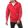 thumbnail image 5 of Pro Club Men's Heavyweight Full Zip Fleece Hoodie, Red, X-Large, 5 of 6