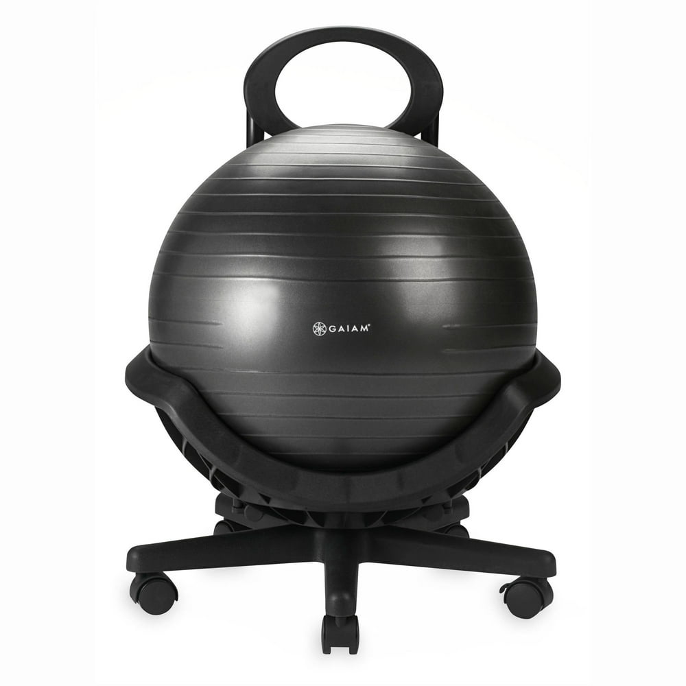 Gaiam Ultimate Balance Ball Chair, Black