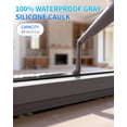 thumbnail image 4 of Silicone Caulk & Sealant Gray, 100% Waterproof Silicone Sealant, Shrink & Crack Proof, Silicone Caulking for Kitchen, Bathroom, RV, Interior & Exterior Use, 10.2 FL. OZ/300ML, 4 Pack, 4 of 14