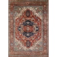 thumbnail image 1 of Ahgly Company Machine Washable Indoor Rectangle Industrial Modern Fire Brick Red Area Rugs, 2' x 3', 1 of 7