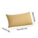 thumbnail image 3 of Fundas de almohada para cuerpo frío, suave terciopelo transpirable, 19x29in, adecuadas para durmientes calurosos, sudor nocturno, todas las estaciones, color sólido, individual, C, 3 of 6