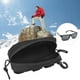 thumbnail image 5 of Estuche portátil para ocio al aire libre, funda para gafas de sol, protección contra golpes, bolsa de almacenamiento para gafas, color negro, 5 of 9