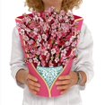 thumbnail image 3 of Tarjetas de papel, flores de cerezo, ramo de flores para siempre de tamaño natural, tarjetas de felicitación emergentes en 3D, cumpleaños como se muestra, 3 of 5