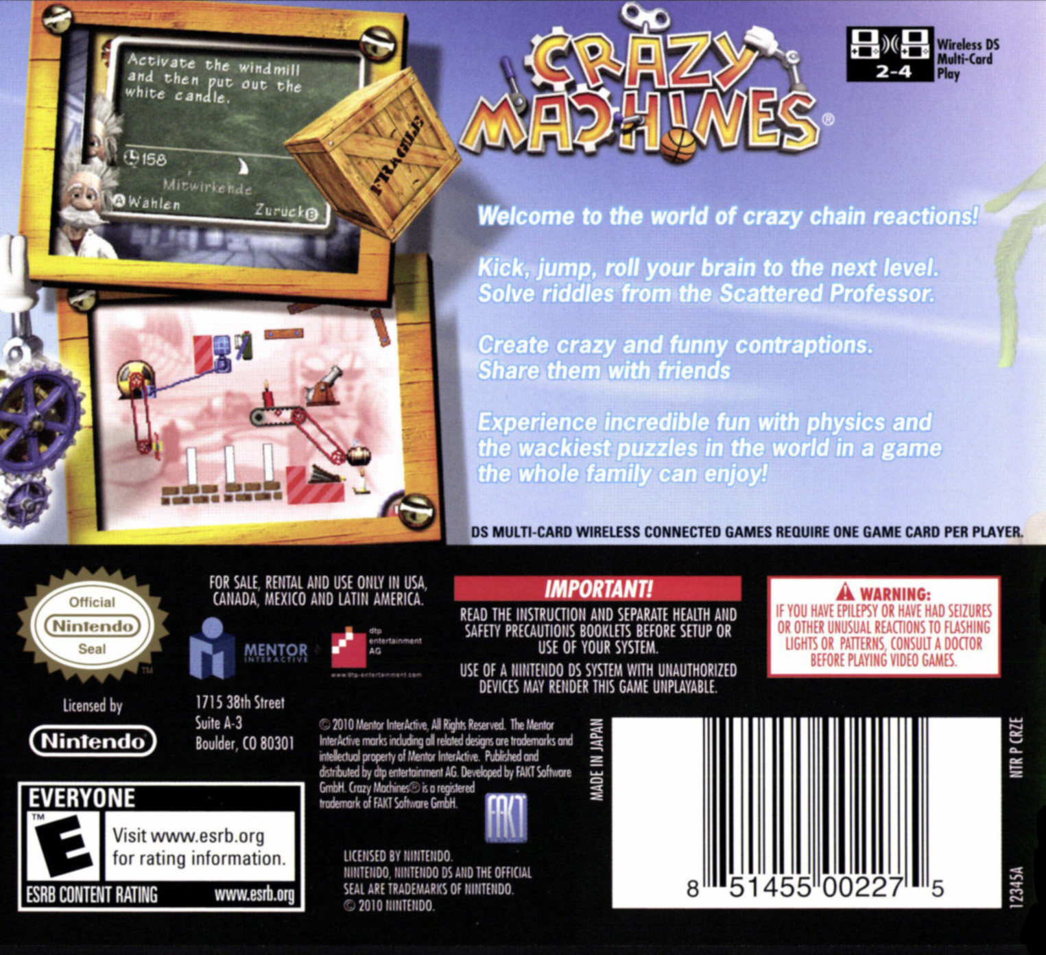 thinkSMART Crazy Machines - Nintendo DS - image 2 of 2