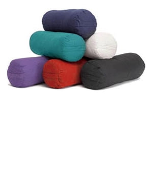 Deluxe Rectangular or Cylindrical Yoga Bolster with Removable Cover
