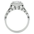 thumbnail image 3 of SuperJeweler 2 Carat Cushion Shape Diamond Bridal Set In 14 Karat White Gold For Women, 3 of 6